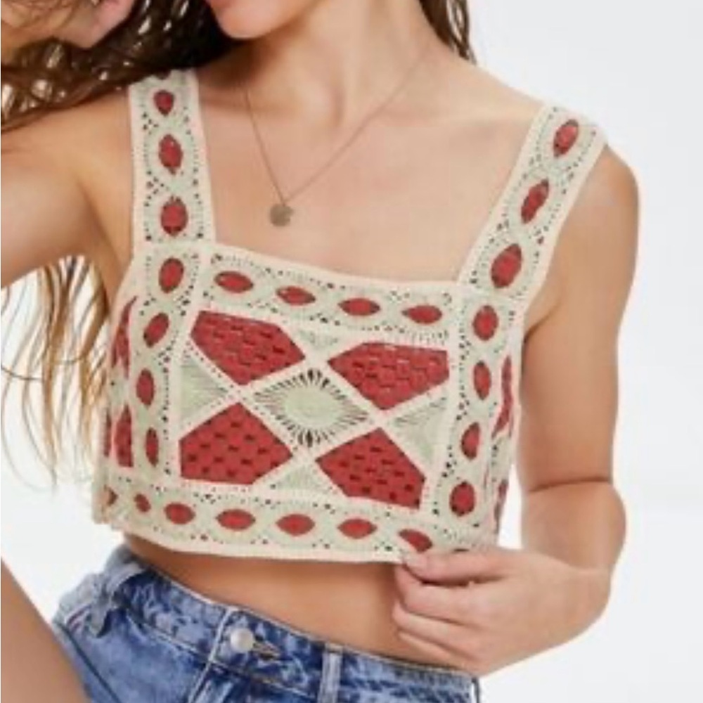 Boho Crochet Crop Top